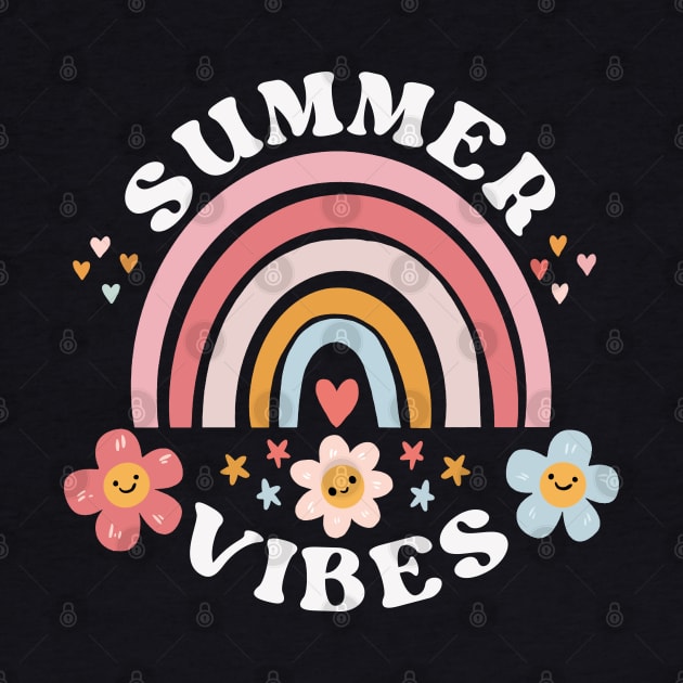 Summer vibes a cute and groovy summer time design by Yarafantasyart